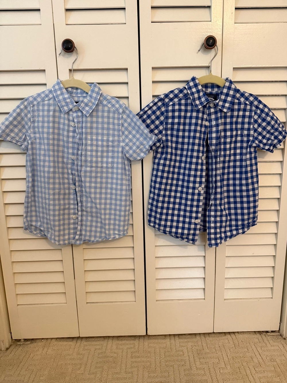 Gingham Button Down Shirts